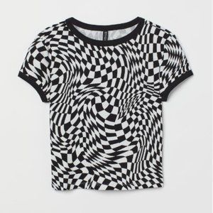 H&M Short Printed Top